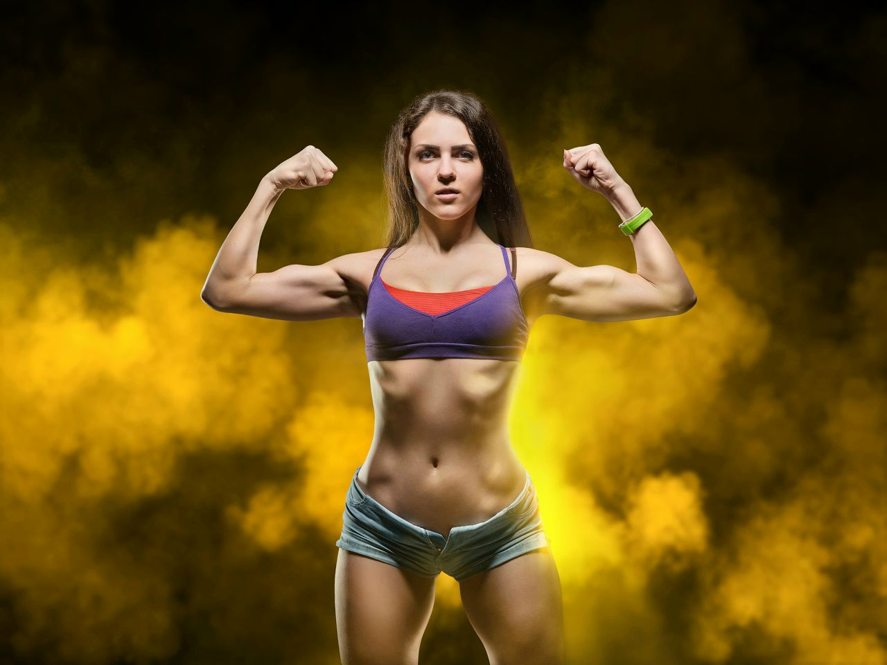 Athletic girls in Yushu